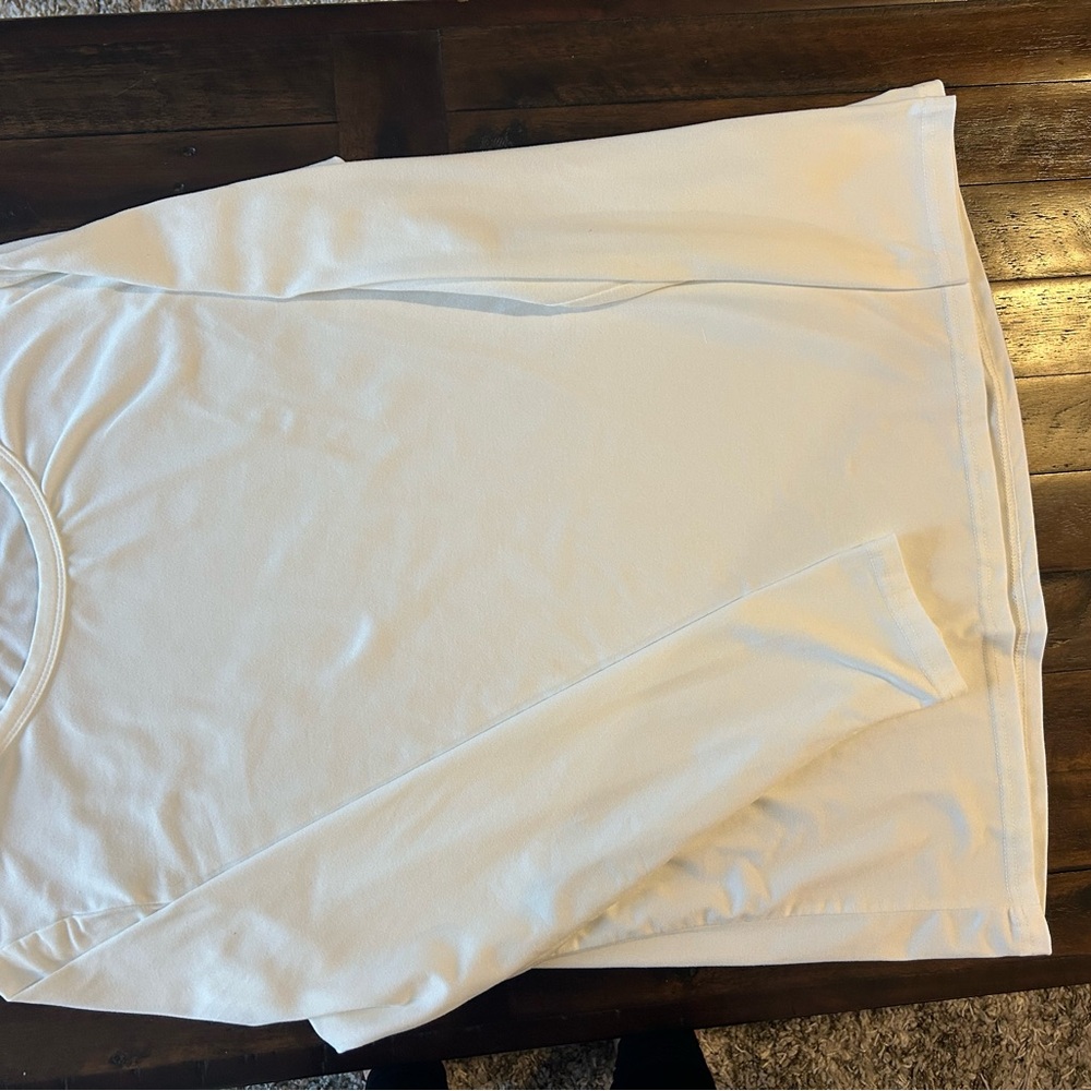 Women's Long Sleeve White Top
